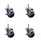Service Caster 3'' Solid Poly Swivel 7/16'' Grip Ring Stem Caster Set with Brake, 4PK SCC-GR20S314-SPUS-TLB-716138-4 - alternate 1